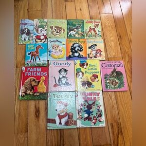 Vintage Rand McNally and Witman Children’s books in good condition.